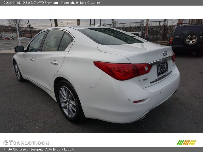 Moonlight White / Graphite 2014 Infiniti Q 50 3.7 AWD Premium