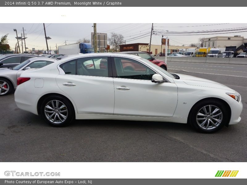 Moonlight White / Graphite 2014 Infiniti Q 50 3.7 AWD Premium