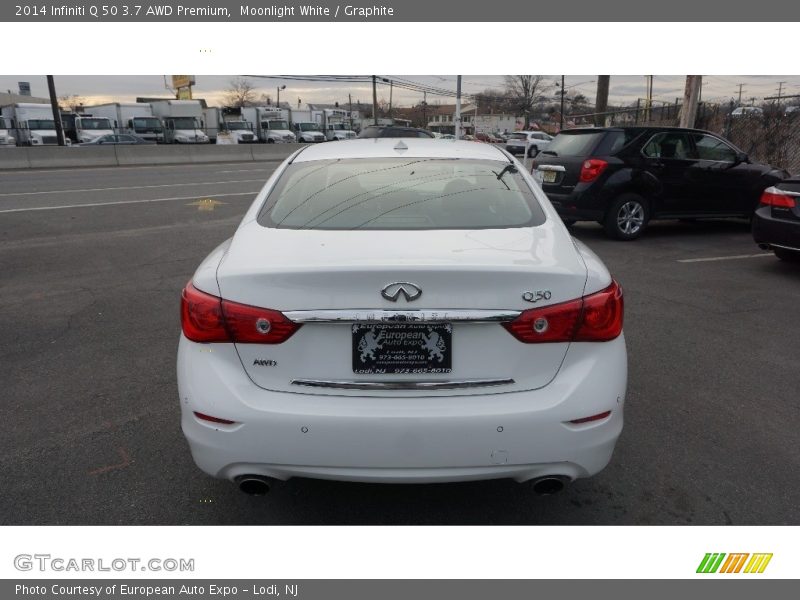 Moonlight White / Graphite 2014 Infiniti Q 50 3.7 AWD Premium