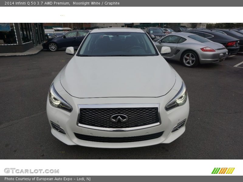 Moonlight White / Graphite 2014 Infiniti Q 50 3.7 AWD Premium
