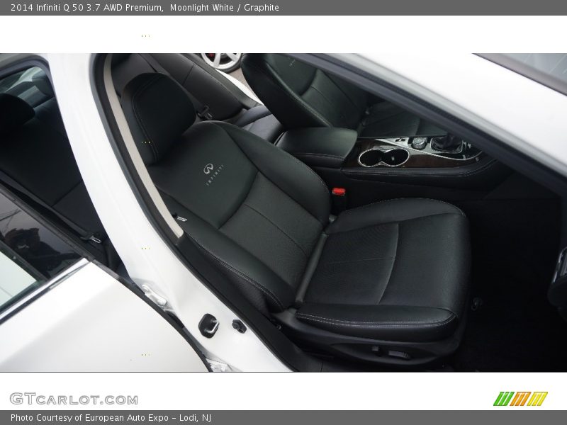Moonlight White / Graphite 2014 Infiniti Q 50 3.7 AWD Premium