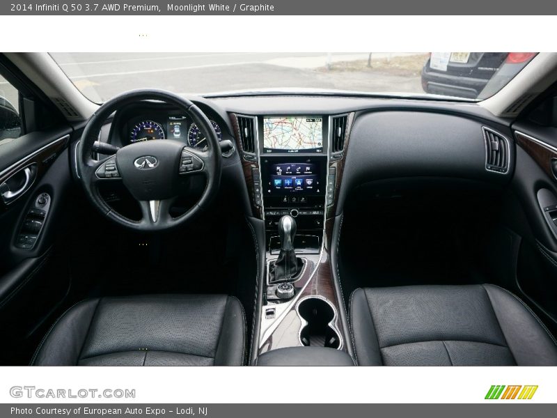 Moonlight White / Graphite 2014 Infiniti Q 50 3.7 AWD Premium