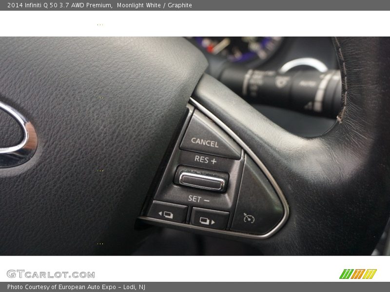 Moonlight White / Graphite 2014 Infiniti Q 50 3.7 AWD Premium