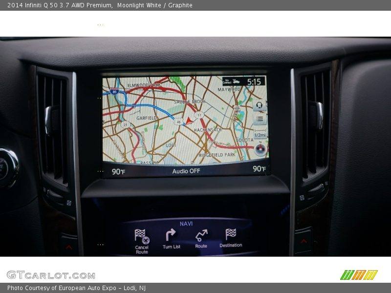 Moonlight White / Graphite 2014 Infiniti Q 50 3.7 AWD Premium