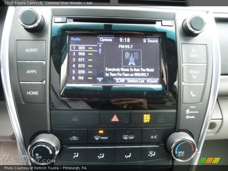 Celestial Silver Metallic / Ash 2015 Toyota Camry LE