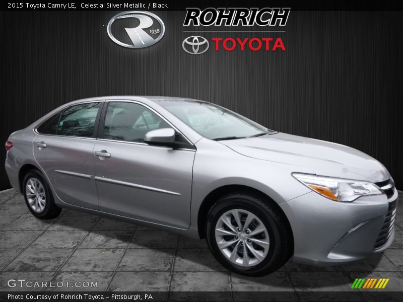 Celestial Silver Metallic / Black 2015 Toyota Camry LE