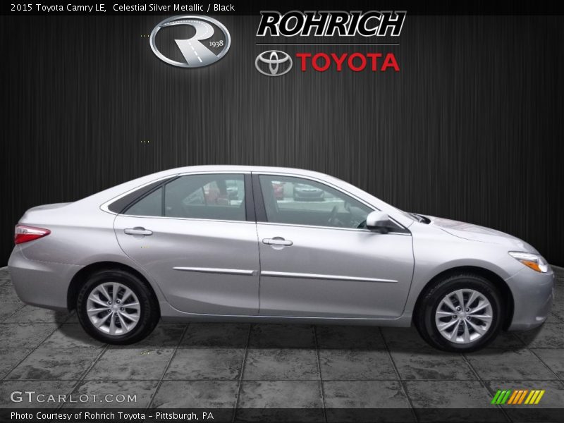 Celestial Silver Metallic / Black 2015 Toyota Camry LE