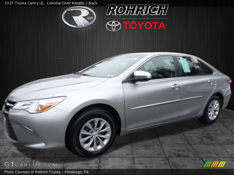 Celestial Silver Metallic / Black 2015 Toyota Camry LE