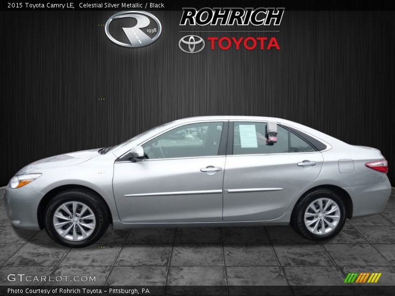 Celestial Silver Metallic / Black 2015 Toyota Camry LE