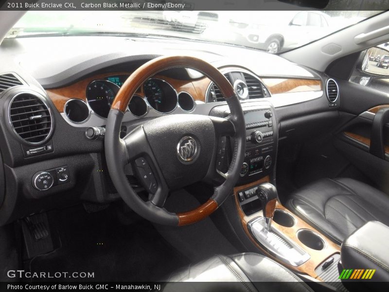 Carbon Black Metallic / Ebony/Ebony 2011 Buick Enclave CXL