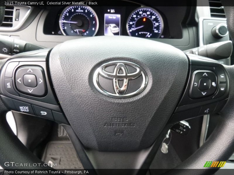 Celestial Silver Metallic / Black 2015 Toyota Camry LE