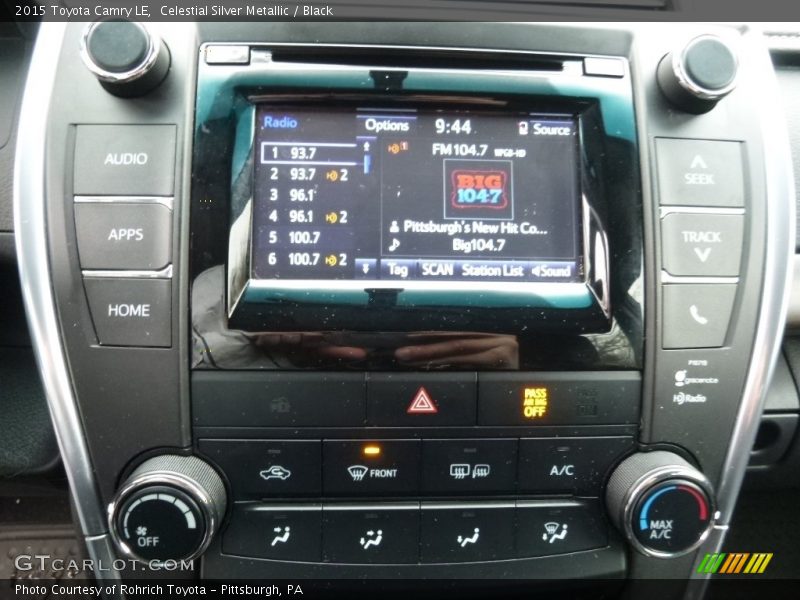 Celestial Silver Metallic / Black 2015 Toyota Camry LE