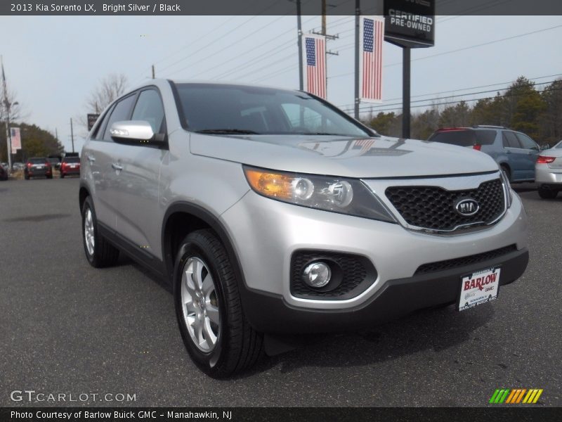 Bright Silver / Black 2013 Kia Sorento LX