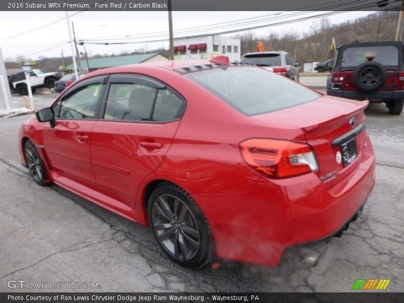 Pure Red / Carbon Black 2016 Subaru WRX Premium