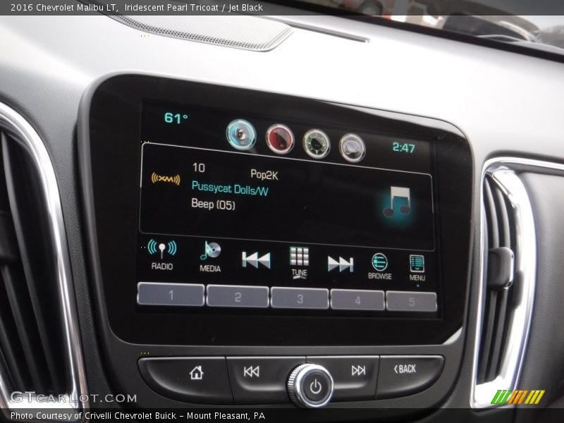 Iridescent Pearl Tricoat / Jet Black 2016 Chevrolet Malibu LT