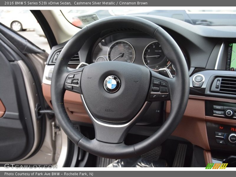 Cashmere Silver Metallic / Cinnamon Brown 2016 BMW 5 Series 528i xDrive Sedan
