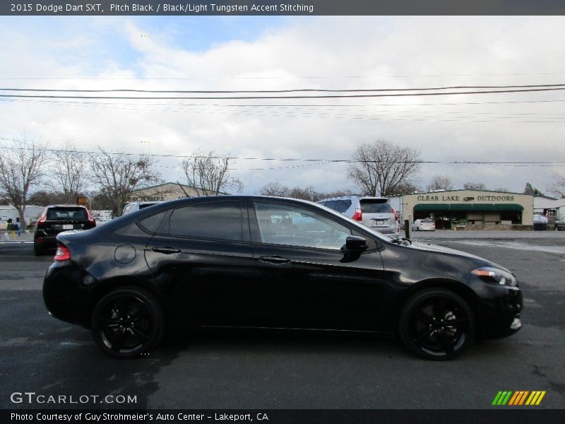 Pitch Black / Black/Light Tungsten Accent Stitching 2015 Dodge Dart SXT