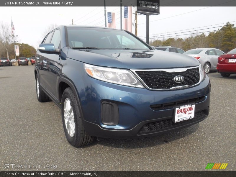 Wave Blue / Gray 2014 Kia Sorento LX