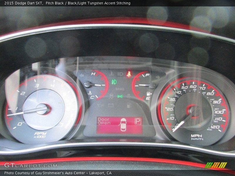 Pitch Black / Black/Light Tungsten Accent Stitching 2015 Dodge Dart SXT