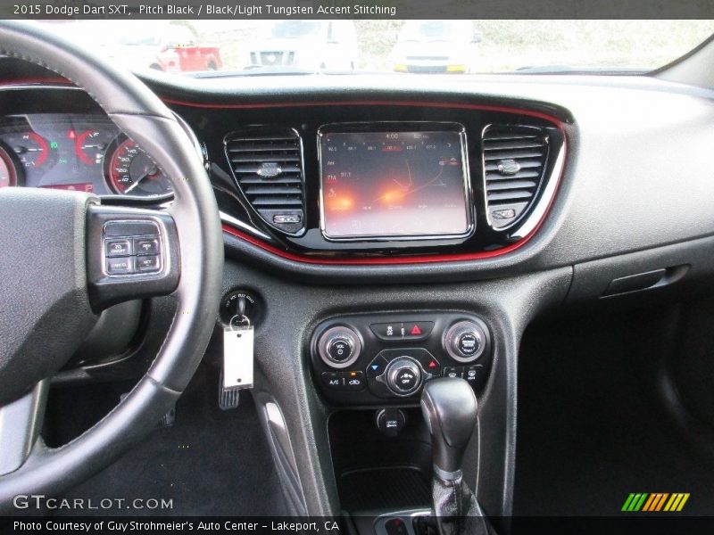 Pitch Black / Black/Light Tungsten Accent Stitching 2015 Dodge Dart SXT