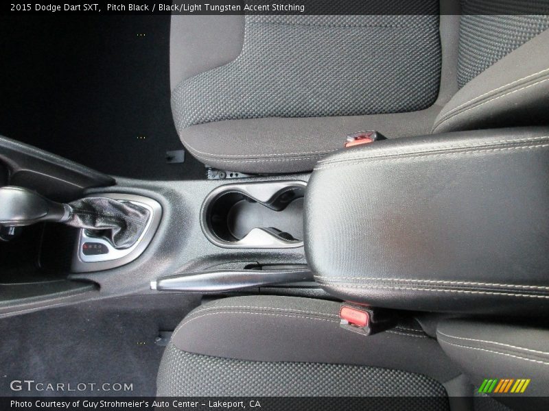 Pitch Black / Black/Light Tungsten Accent Stitching 2015 Dodge Dart SXT