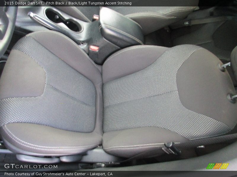 Pitch Black / Black/Light Tungsten Accent Stitching 2015 Dodge Dart SXT