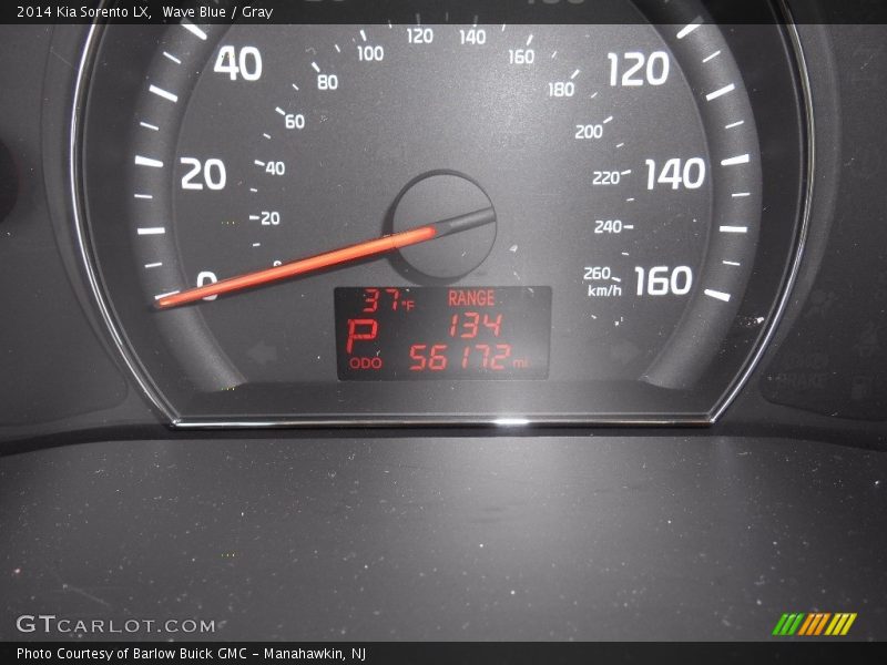 Wave Blue / Gray 2014 Kia Sorento LX