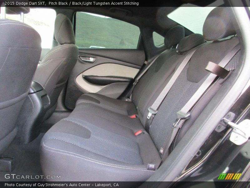 Pitch Black / Black/Light Tungsten Accent Stitching 2015 Dodge Dart SXT