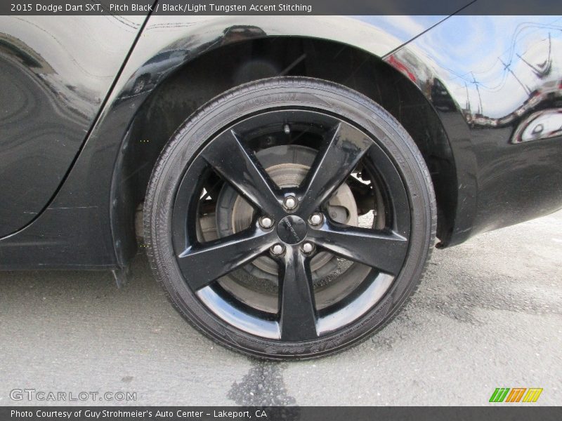 Pitch Black / Black/Light Tungsten Accent Stitching 2015 Dodge Dart SXT