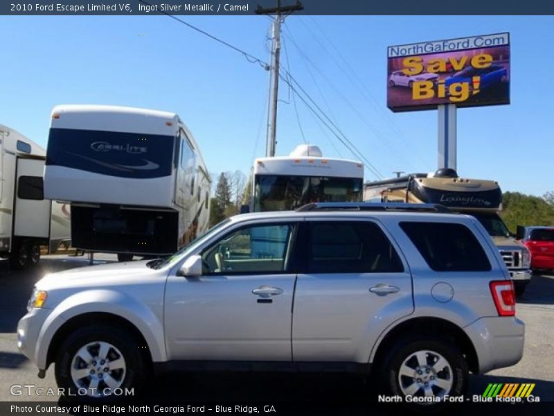 Ingot Silver Metallic / Camel 2010 Ford Escape Limited V6