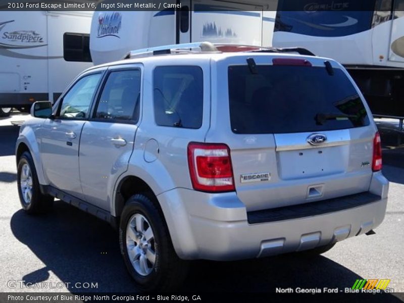 Ingot Silver Metallic / Camel 2010 Ford Escape Limited V6