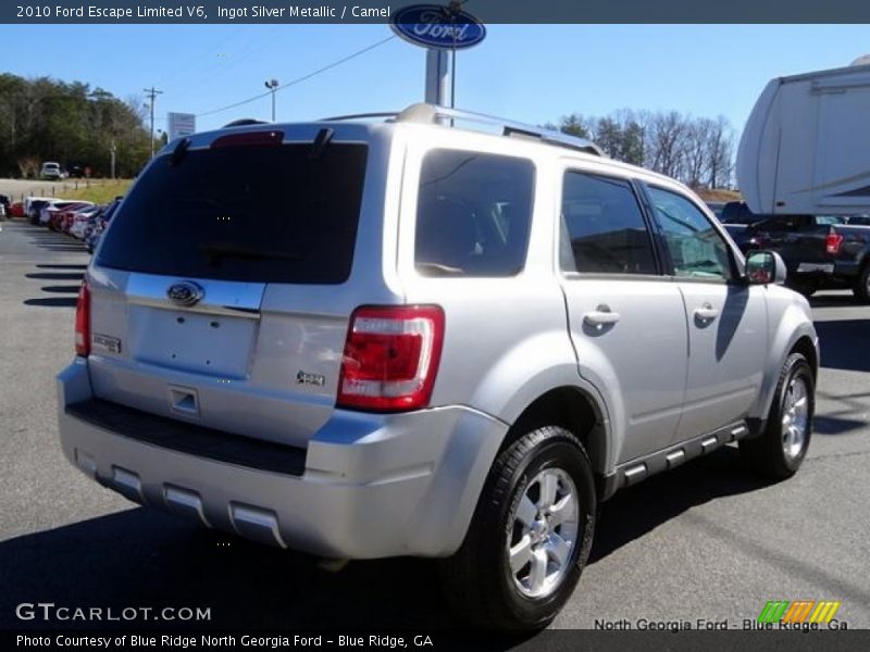 Ingot Silver Metallic / Camel 2010 Ford Escape Limited V6
