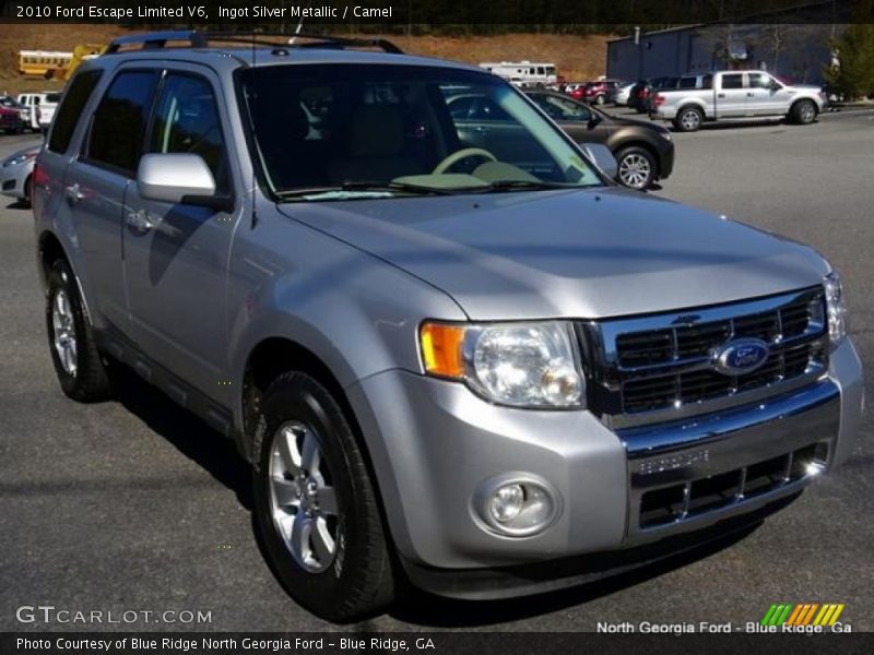 Ingot Silver Metallic / Camel 2010 Ford Escape Limited V6