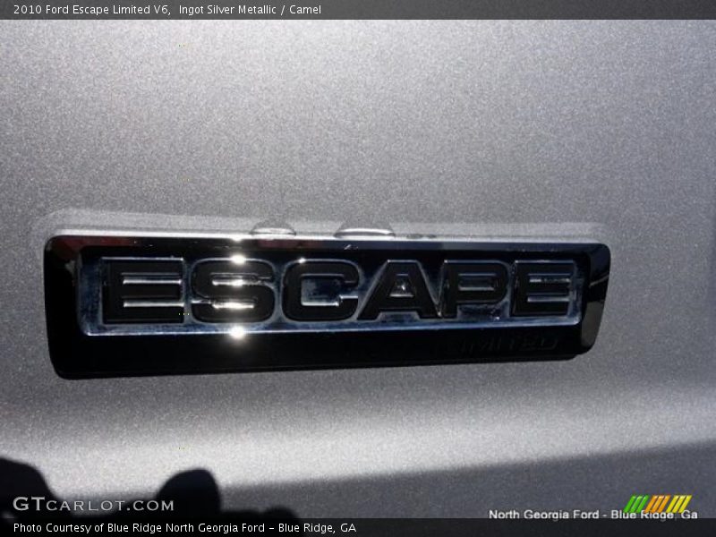 Ingot Silver Metallic / Camel 2010 Ford Escape Limited V6