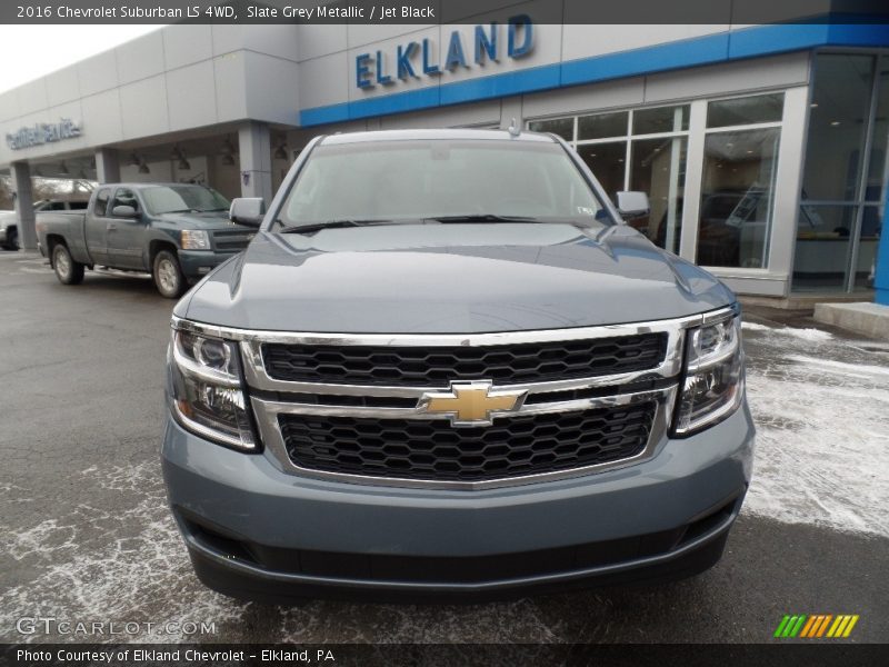 Slate Grey Metallic / Jet Black 2016 Chevrolet Suburban LS 4WD