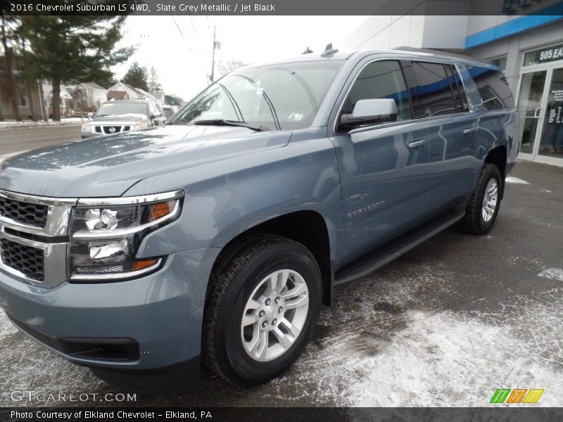 Slate Grey Metallic / Jet Black 2016 Chevrolet Suburban LS 4WD