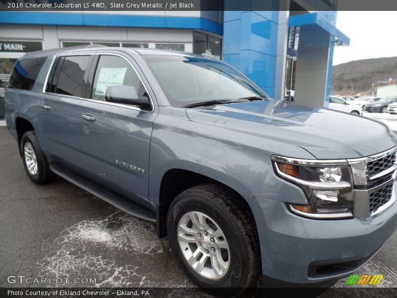 Slate Grey Metallic / Jet Black 2016 Chevrolet Suburban LS 4WD