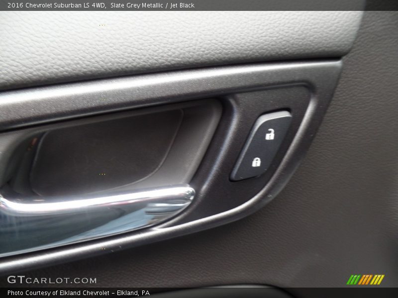 Slate Grey Metallic / Jet Black 2016 Chevrolet Suburban LS 4WD