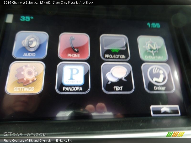 Slate Grey Metallic / Jet Black 2016 Chevrolet Suburban LS 4WD