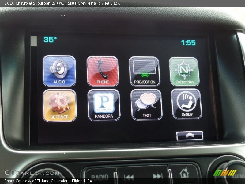 Slate Grey Metallic / Jet Black 2016 Chevrolet Suburban LS 4WD