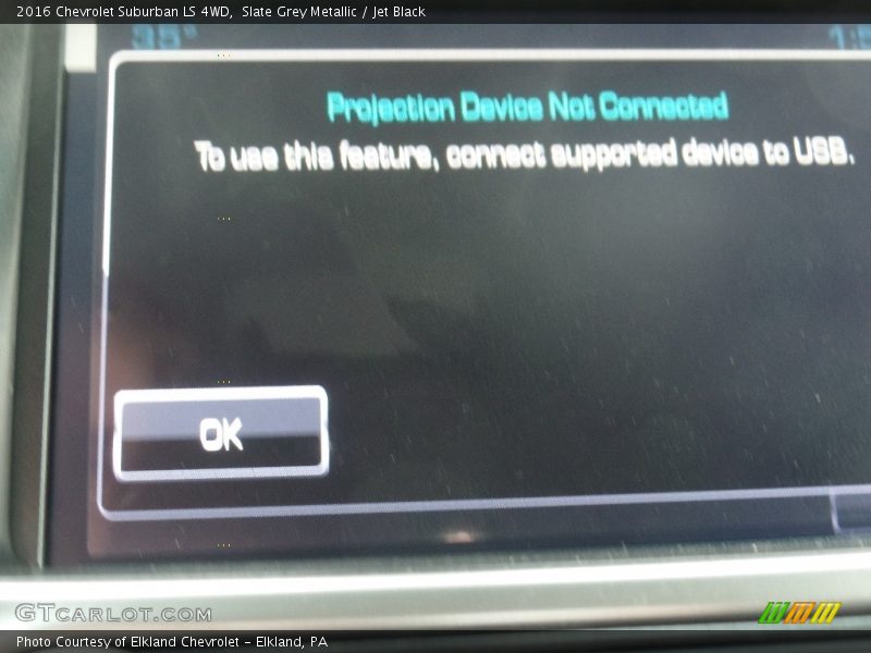 Slate Grey Metallic / Jet Black 2016 Chevrolet Suburban LS 4WD