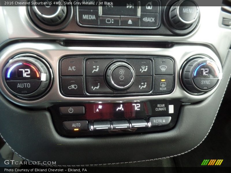Slate Grey Metallic / Jet Black 2016 Chevrolet Suburban LS 4WD