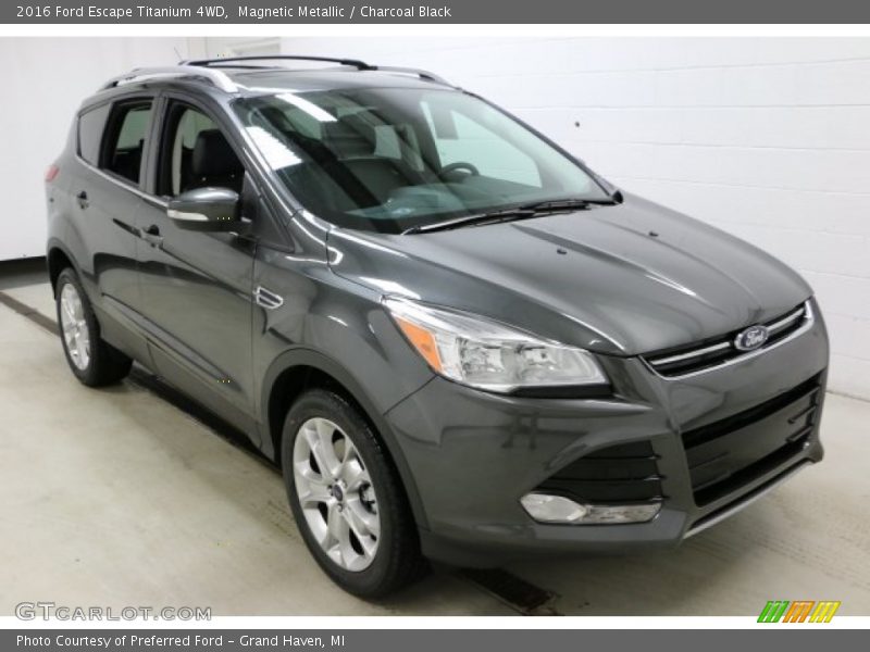 Magnetic Metallic / Charcoal Black 2016 Ford Escape Titanium 4WD