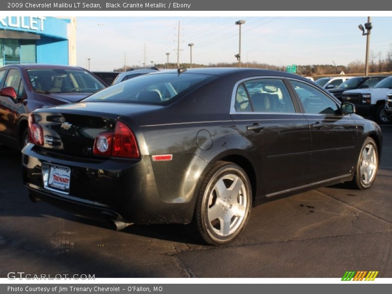 Black Granite Metallic / Ebony 2009 Chevrolet Malibu LT Sedan