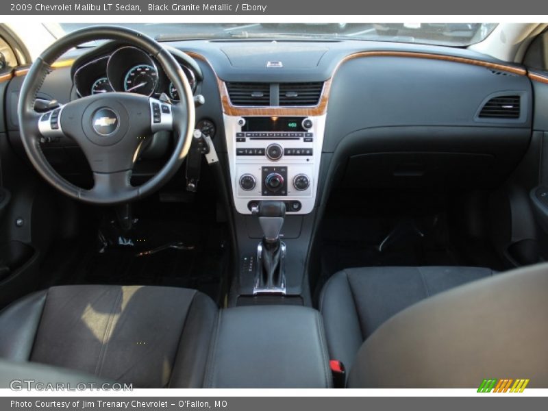 Black Granite Metallic / Ebony 2009 Chevrolet Malibu LT Sedan