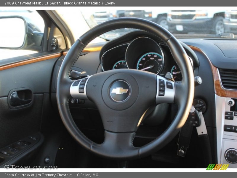 Black Granite Metallic / Ebony 2009 Chevrolet Malibu LT Sedan
