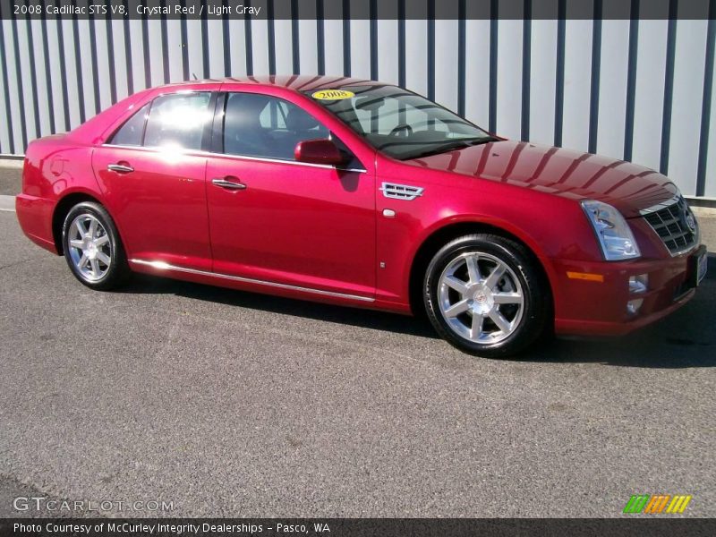 Crystal Red / Light Gray 2008 Cadillac STS V8