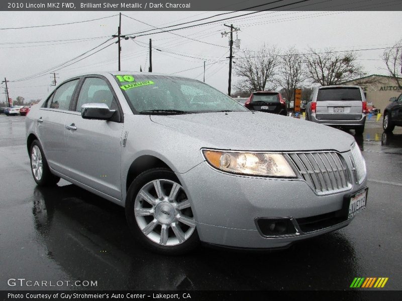 Brilliant Silver Metallic / Dark Charcoal 2010 Lincoln MKZ FWD