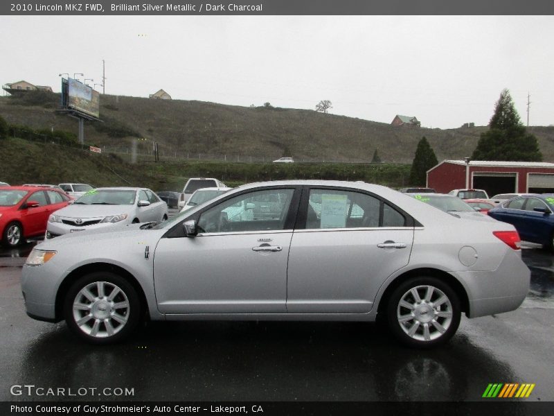 Brilliant Silver Metallic / Dark Charcoal 2010 Lincoln MKZ FWD