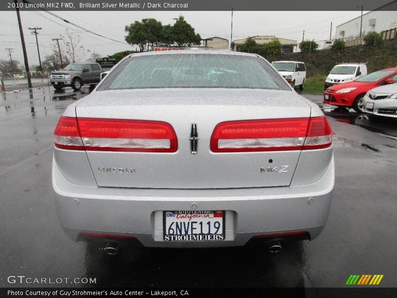 Brilliant Silver Metallic / Dark Charcoal 2010 Lincoln MKZ FWD
